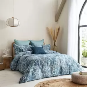 Image of Harlequin Acropora BCI Cotton Duvet Cover - Blue