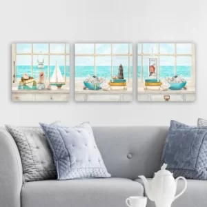 Image of dr9009 Multicolor Decorative Canvas Painting (3 Pieces)