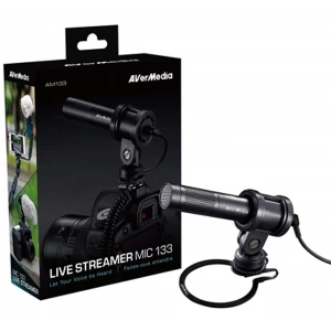 image of AVerMedia AM133 Professional Live Streamer Microphone for PC/Mac/Digital SLR