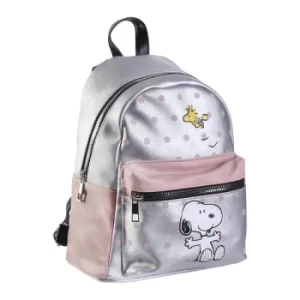 Image of Peanuts Faux Leather Backpack Snoopy & Woodstock