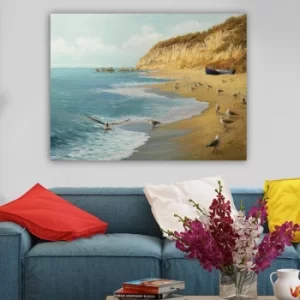 Image of 112022528_70100 Multicolor Decorative Canvas Painting Beach