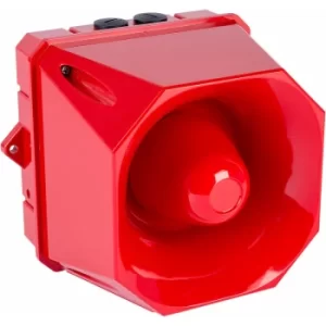 image of EATON 7092315FUL-0351 X10 Maxi Red Housing 10-60 VAC/DC Sounder Beacon