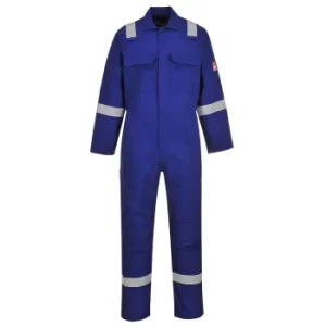 image of Biz Weld Mens Iona Flame Resistant Coverall Royal Blue Small 32"