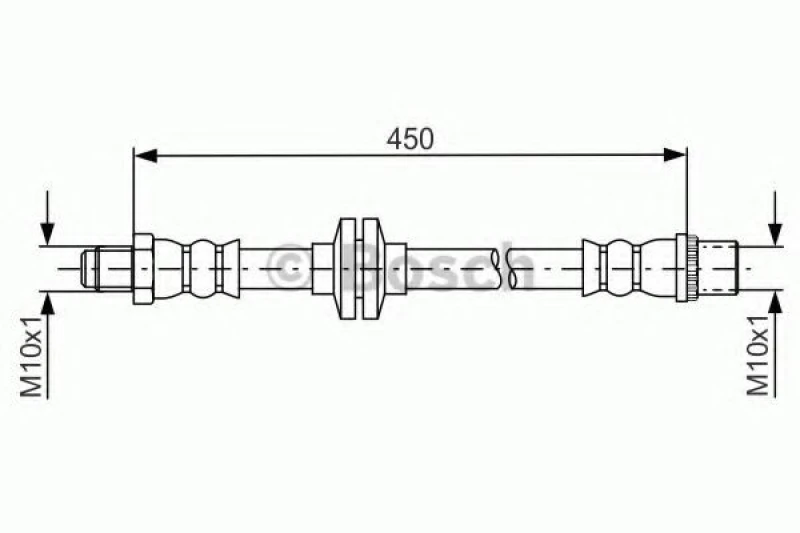 Image of Bosch 1 987 481 683 Brake Hose Brake Hose (83)