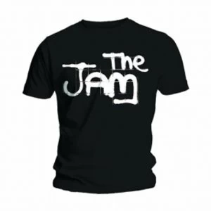 image of The Jam Spray Logo Black Mens T Shirt: Large