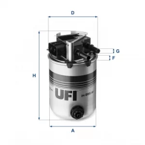 Image of 24.095.00 UFI Fuel Filter