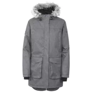 image of Trespass Womens/Ladies Thundery Waterproof Jacket (M) (Black/Silver Grey)