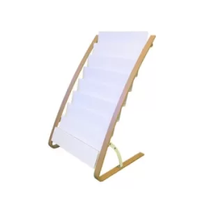 Image of 8 Compartment Floor Standing Literature Display A4 DDEXPO8WBC