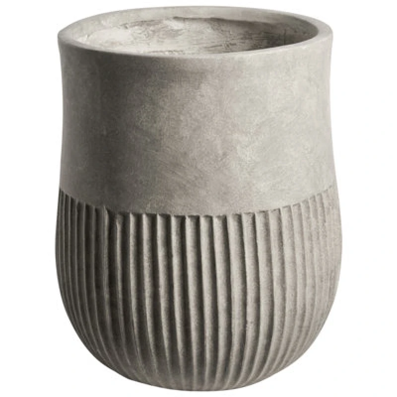 Image of Beliani Plant Pot Pylaros 36cm Grey