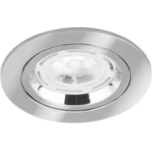 Image of EDLM PRO 50W GU10 Fixed Lock Ring Downlight Satin Nickel