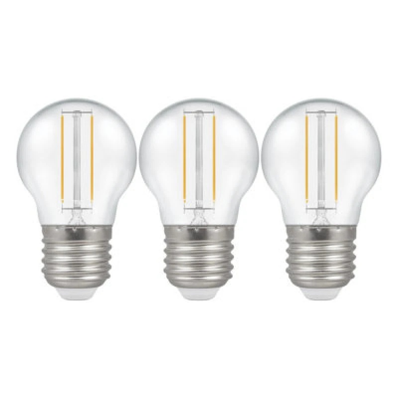 Image of Crompton Lamps LED Golfball 2.2W E27 Filament Warm White Clear (25W Eqv)