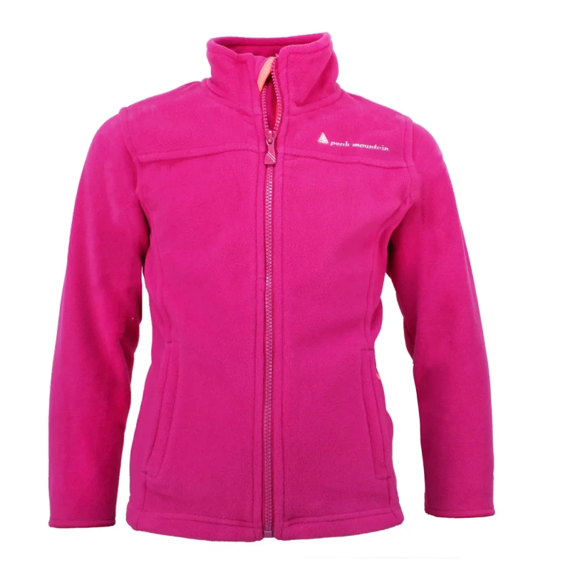Image of Girl's fleece jacket Peak Mountain Gacesare Rose Female 16 ans