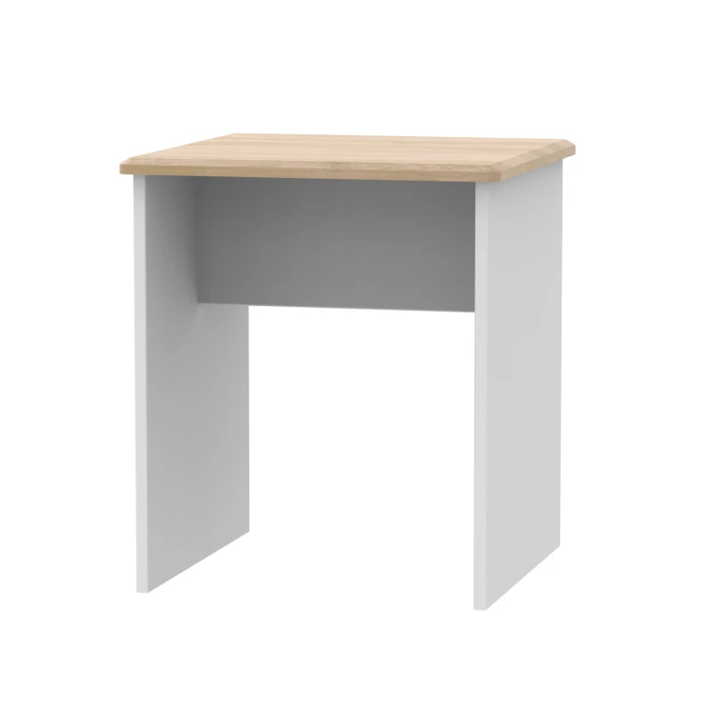Image of Albert Lamp Table In Grey Matt & Oak (Ready Assembled)