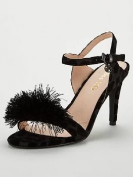 Image of Miss KG Perry Pom Heel Sandal - Black, Size 4, Women