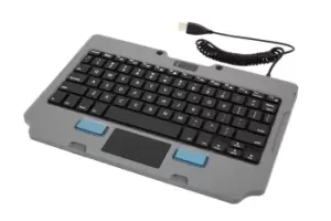 image of Gamber-Johnson 7160-1449-00 mobile device keyboard Black, Grey USB...