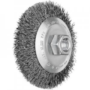 image of PFERD HORSE conical brush unzopft 100 x 22mm wire thickness 0.35mm With thread M14 43316001