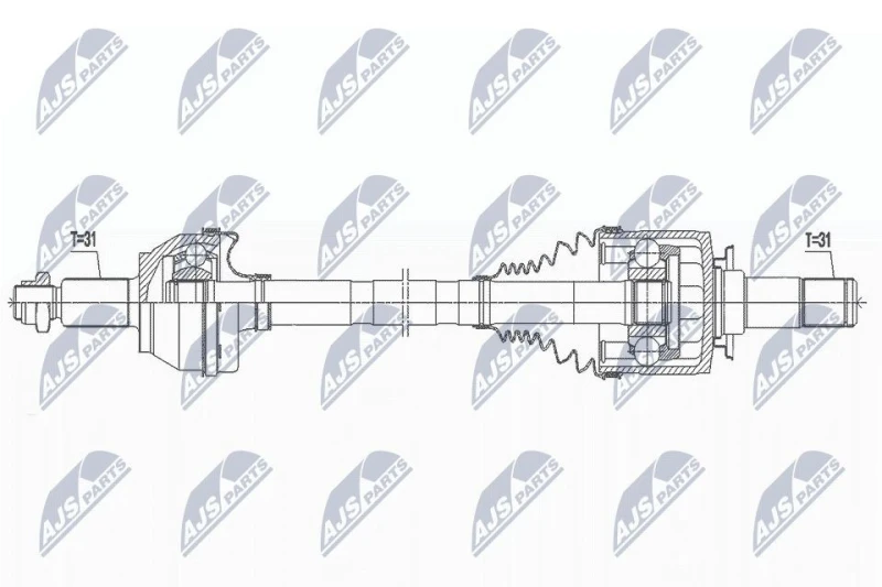 Image of NTY Drive shaft NTY NPW-LR-023
