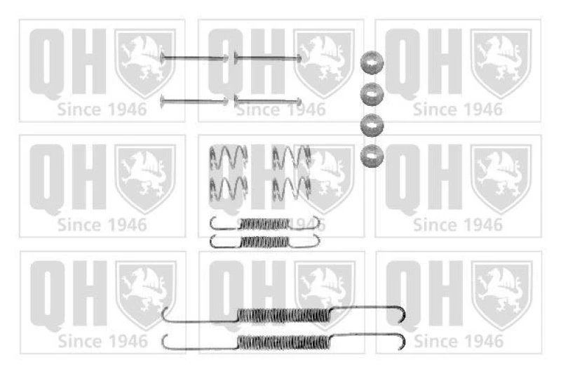 Image of QUINTON HAZELL Brake shoe fitting kit QUINTON HAZELL BFK203
