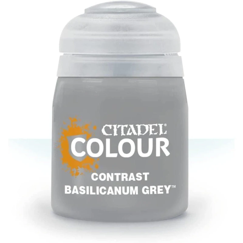 Image of Citadel Games Workshop Colour Contrast: Basilicanum Grey (18ml) Paint Multi
