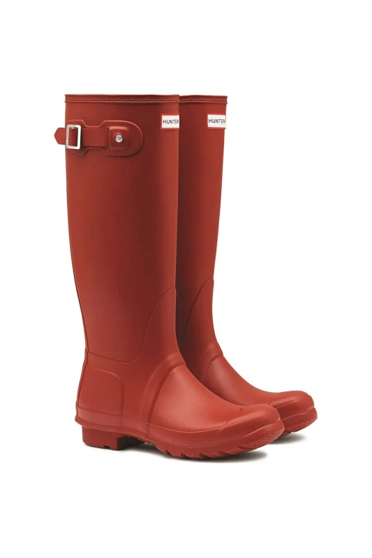 Image of Hunter Womens Original Tall Height Wellington Boots UK Size 3 (EU 36) Military Red HUN021-RED-3