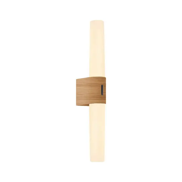 Image of Helva LED Bathroom Wall Lamp Wood Foil 3000K IP44