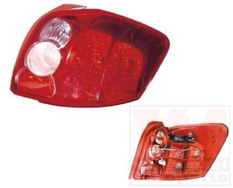 Image of VAN WEZEL 5405932 Rear light without bulb holder, Right Combination Rearlight (391)