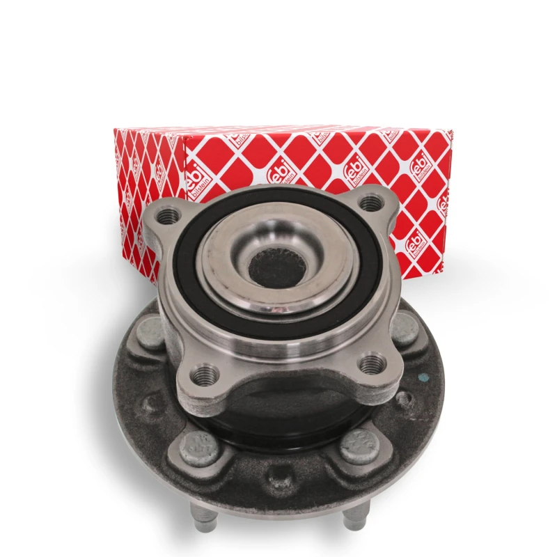 Image of FEBI BILSTEIN 47317 Wheel bearing kit Rear Axle Right, with wheel hub Wheel Bearing Kit (654)
