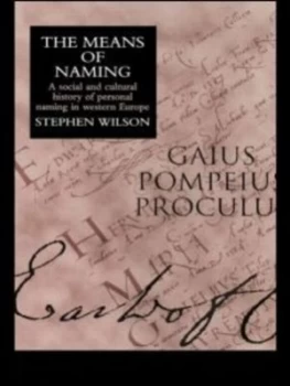 Image of The Means of Naming by Stephen Wilson Paperback