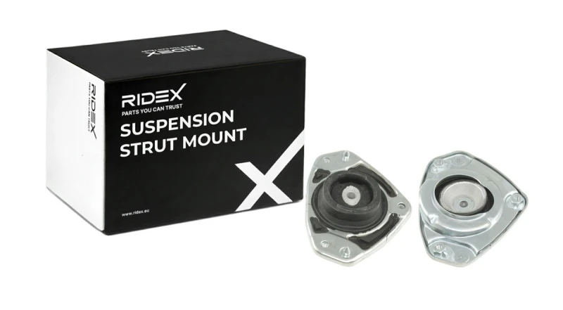 Image of RIDEX 1180S0547 Top strut mount Front Axle, with bearing(s) Suspension Strut Support Bearing (1180)