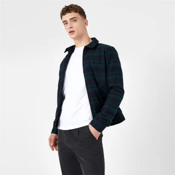 image of Jack Wills Yardsmore Tartan Harrington Jacket - Green Check