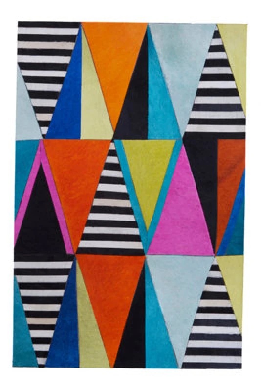 Image of Orsina Safira Genuine Leather Multicolour Wall Art