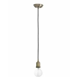 Old Art gold pendant lamp 1 bulb