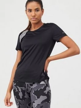 Image of Adidas Run It 3S Tee - Black