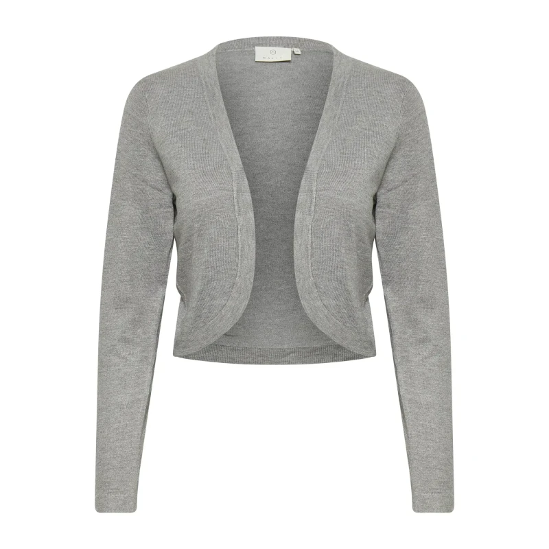 Image of Kaffe Womens cardigan KAFFE Astrid Gris Female 2XL
