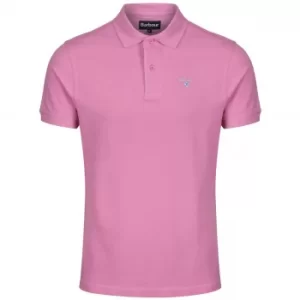 image of Barbour Mens Sports Polo Mauve Small