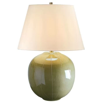 Image of Canteloupe - 1 Light Table Lamp Green, E27 - Elstead