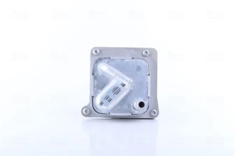 Image of NISSENS 91375 Oil Cooler with gaskets/seals, without filter Aluminium Oil Cooler,engine oil (469)