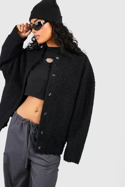 Image of Oversized Wool Bomber Jacket