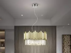 Image of Tiara Pendant Ceiling Light 6 Light Chrome G9