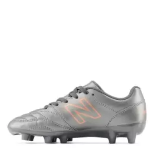 image of New Balance 442 V2 Junior Firm Ground Football Boots - Silver