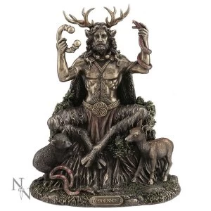 Image of Cernunnos and Animals Wiccan Figurine