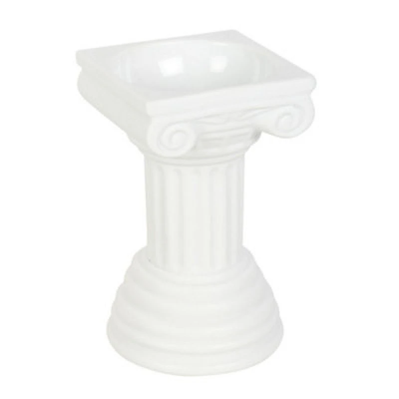 Image of Something Different Something Different Greek Column Oil Burner in White White One Size Unisex 5063703431095