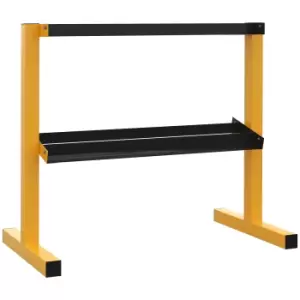 image of SPORTNOW Dumbbell Rack Stand, 2-Tier Weight Storage Organizer, Stable Dumbbell Holder for Home Gym