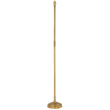 image of Interiors 1900Y138AB - 1 Light Floor Lamp Brass - Base Only, B22