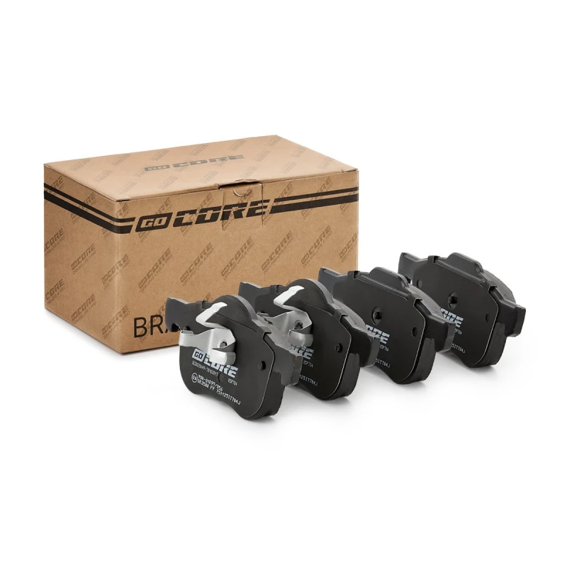 Image of goCORE GCD020049 Brake pad set not prepared for wear warning indicator, without accessories, with anti-squeak plate Brake Pad Set,disc brake (402)