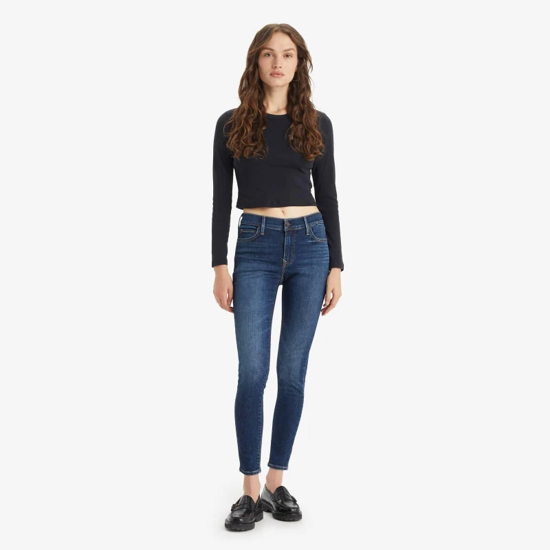 Image of Levis 710 Super Skinny Ive Got This - Blue Blue 30 S