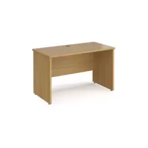 image of Office Desk Rectangular Desk 1200mm Panel End Leg Oak Tops 600mm Depth Maestro 25