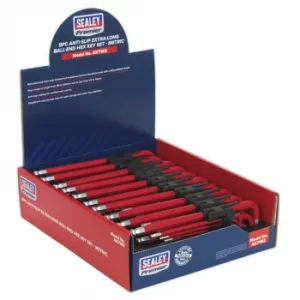 Image of Ball-end Hex Key Set 9PC Extra Long Anti-slip Display Box of 10