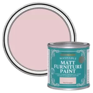 Image of Rust-Oleum Pink Champagne Matt Furniture Paint, 125Ml