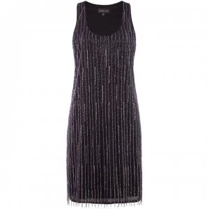 Image of Label Lab Beaded Flapper Dress - Plum